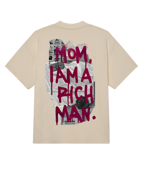 Rich Man Oversized Tshirt - Beige