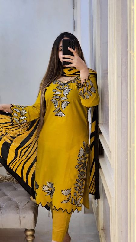 Embroidery Sequence Three Piece