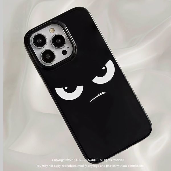 Dark Grumpy Expression Soft Glossy Case