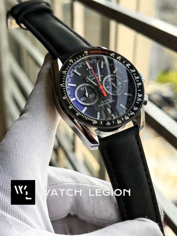OMEGA SPEEDMASTER BLACK BELT BLACK DIAL ORANGE HAND