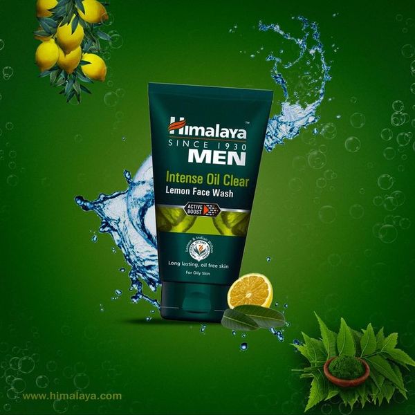 Himalaya Men Intense Oil Clear Lemon Facewash(50ml)