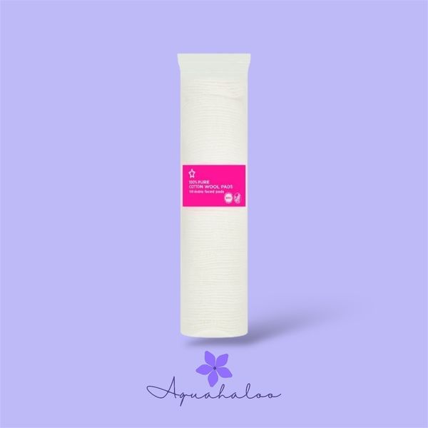 Superdrug 100% Pure Cotton Wool Pads - 100 Double Faced Pads - Image 1