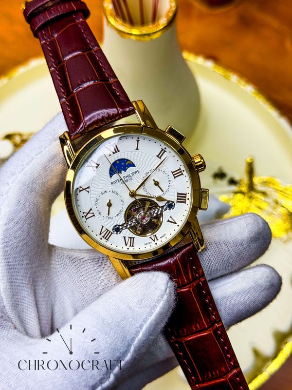 Patek Philippe Geneve Pendulum Automatic Chronograph Semi-AAA with wooden box