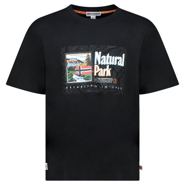 T Shirt printed with flags - Black