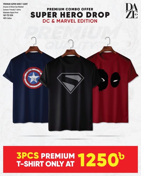 SH312 Super Hero Combo T-shirt
