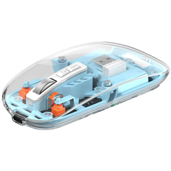 WiWU WM105 Crystal Transparent Magnetic Wireless Mouse