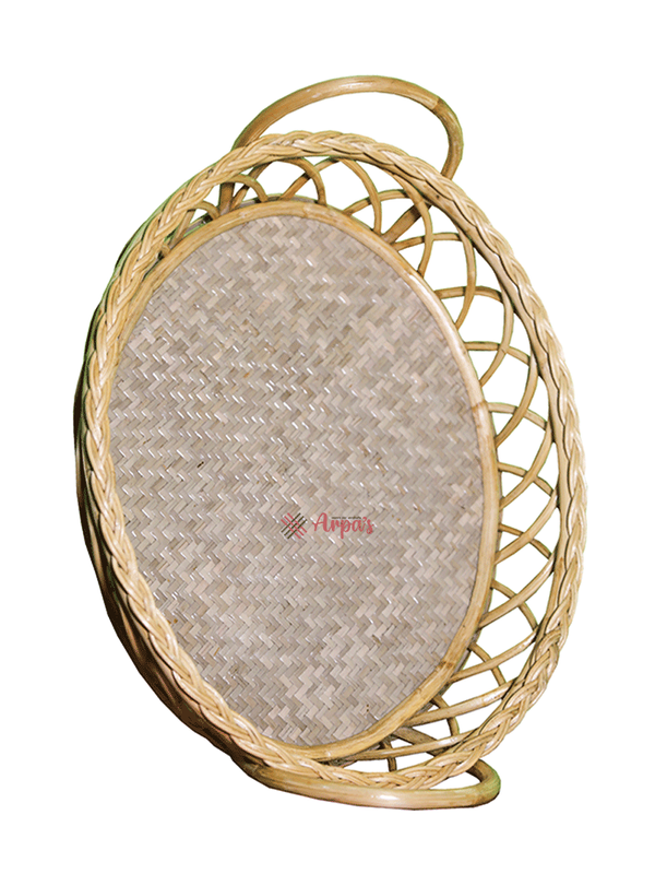 Rattan Food Basket & Tray Mini