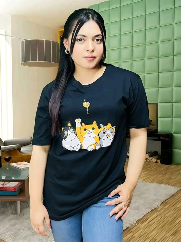 Drop Shoulder Ladies T-shirt