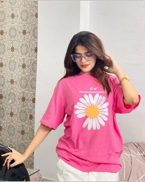 Drop Shoulder Ladies T-shirt