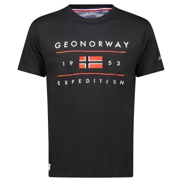 Men's T-Shirt Short Sleeve with Black Flag