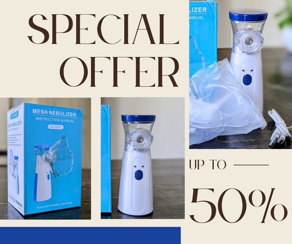 Portable Nebulizer [ 1 Year Warranty ]