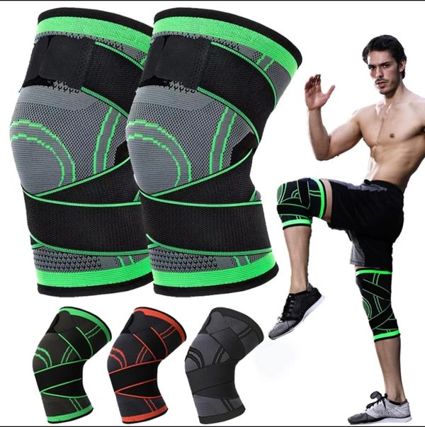 Knee Support Knee Brace and A Pair of Protective Palms for Arthritis ACL and Meniscus Tear Adjustable Knee Sleeves for Sports Running Knee Support for Men and Women