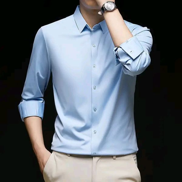 Micro stitch shirt- Sky (Premium)