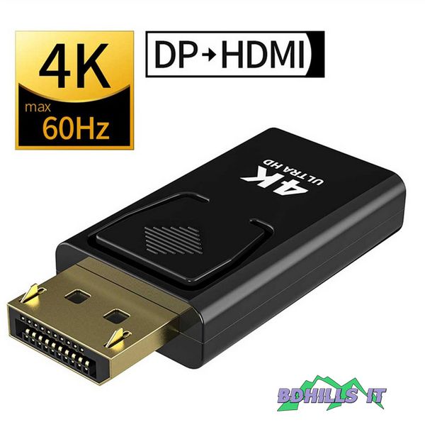 Display port to hdmi adapter converter dp to hdmi 4k