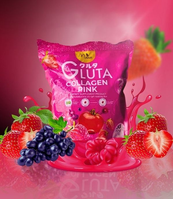 Manee Gluta Collagen pink Juice