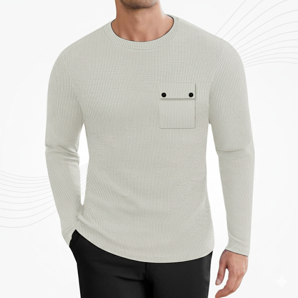 Men's Stylish Full Sleeve Sweatshirt (Off-White)