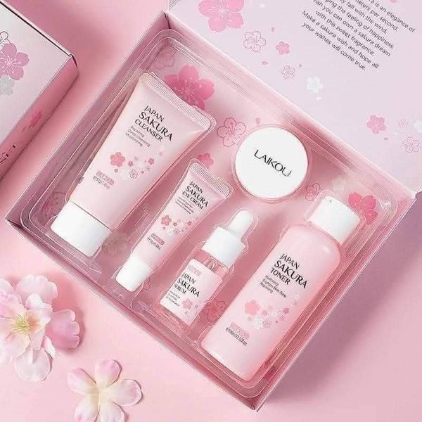 japan sakura skin care set 5 piece - Image 1