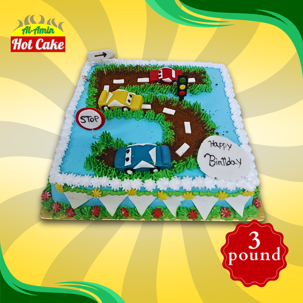 Car Theme Cake