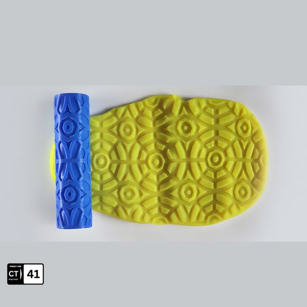 Geometric Floral Texture Roller for Cookie, Chocolate, Fondant & Clay – Pattern Roller