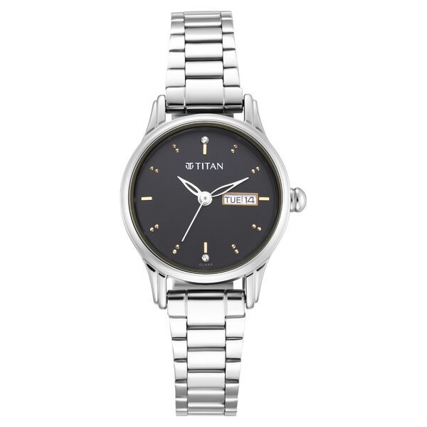 TITAN Women’s Stainless Steel Analog Watch - 2656SM03