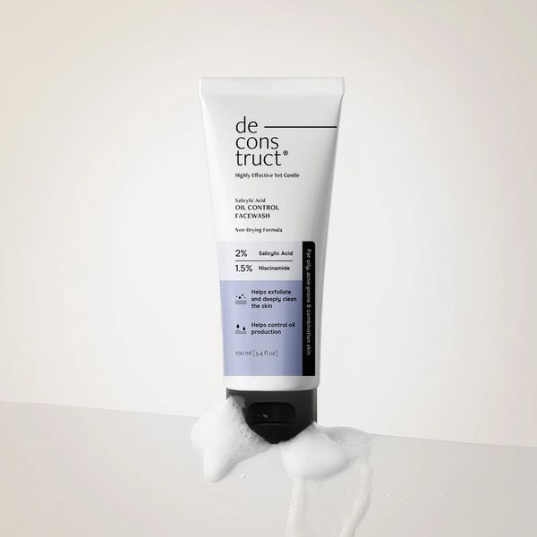 Deconstruct Oil Control Face Wash 1% Niacinamide With 0.5% Salicylic Acid (100 ml)