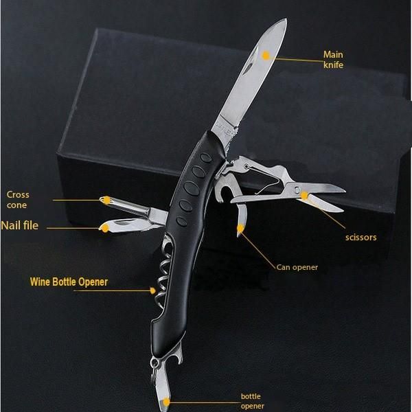 7 in 1 Camping Multitool for Multiple Use - Swiss Knife