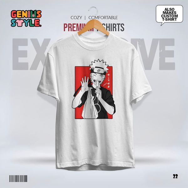 Hello From Naruto Drop Shoulder T-shirt - 22