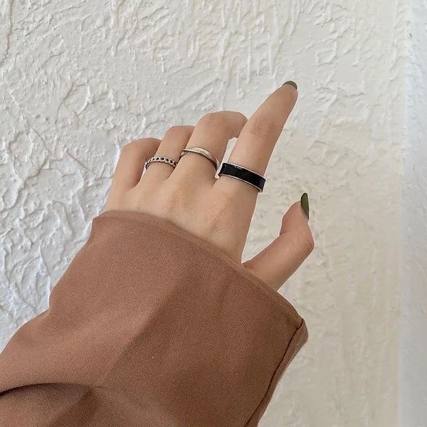 Adjustable 3 piece ring set