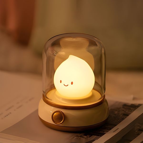 Vintage Cordless Kerosene Lamp- USB Rechargeable Night Light