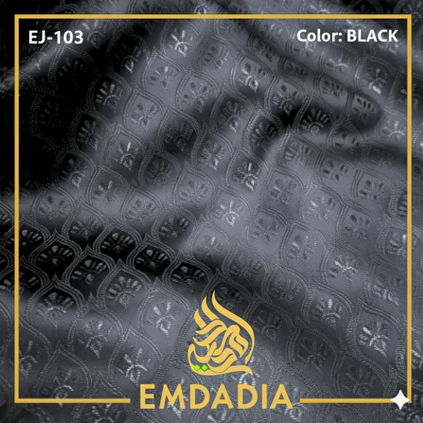 Premium Black Jacquard – Party Panjabi Fabric ( price 1 PANJABI piece) - Image 1