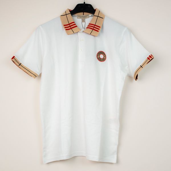 BB6 Polo Jaquard collar White