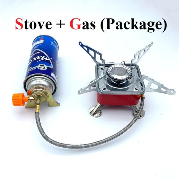K202-B Card Type Portable and Foldable Camping Stove with Free Gas Can