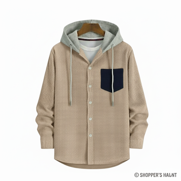 Export Quality corduroy hooded shirt for winter 0053