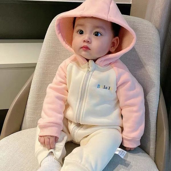 Newborn Baby Beilail Hoodie Romper Set (0 to 9 months)