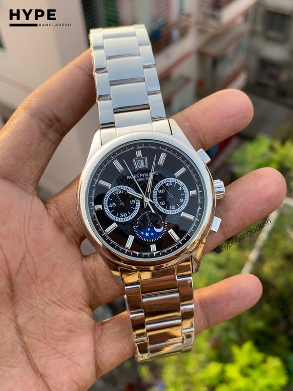 patek chronograph Black dial