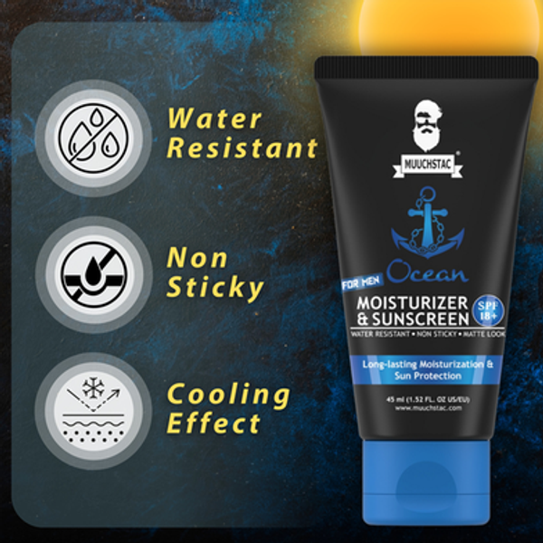 Muuchstac Mens Ocean Moisturizer and Sunscreen 45ml
