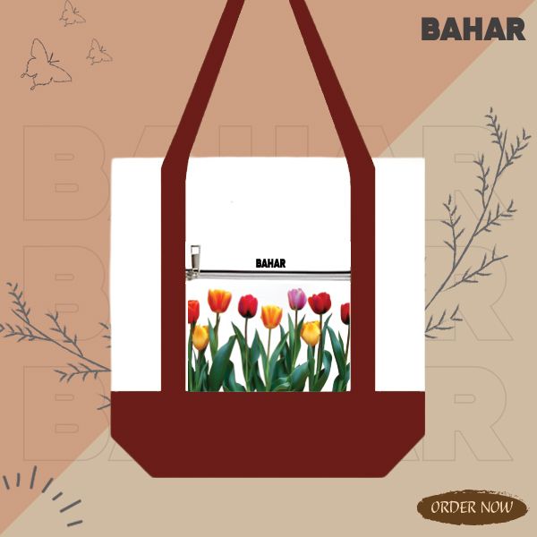 Large Canvas Tote Bag for Women Tote Handbags - Dual-Color Tote Bag