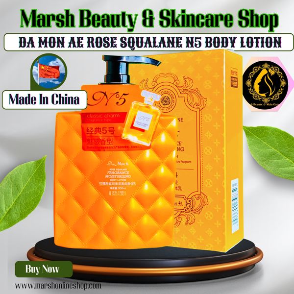 👉🔰DA MON AE ROSE SQUALANE N5 BODY LOTION(300ML) - Image 1