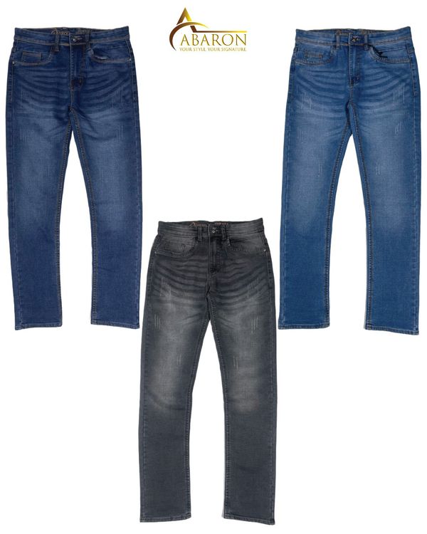 Jeans Pant 3 in 1 Combo (Light Blue+Deep Blue+Dark Ash) - 253070