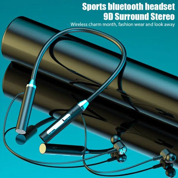 HM01 Bluetooth 5.0 Sports Neckband Headphones with Magnetic Design