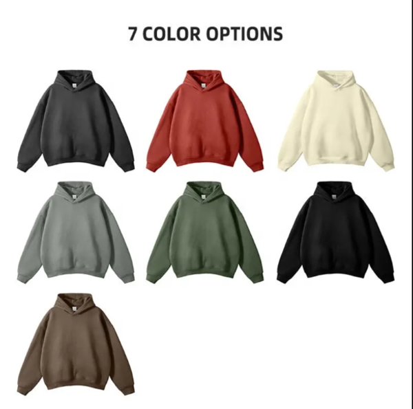 High Quality Streetwear 360gsm 100% Cotton Oversized Hoodie Casual Blank Customized Hoodie Men's Hoodies
