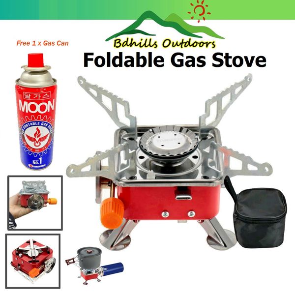 K202-A Card Type Portable and Foldable Camping Stove with Free Gas Can