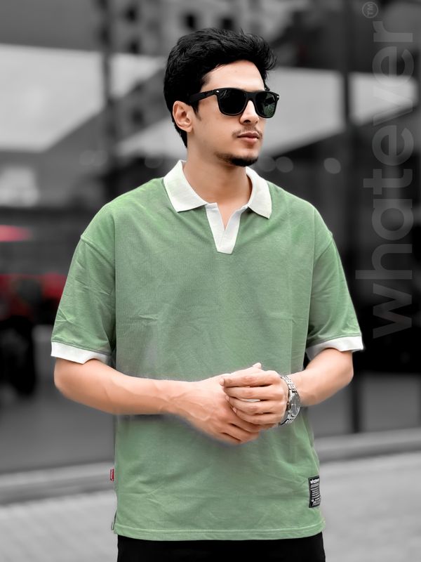 OLD MONEY PK WASH POLO (Light Green)