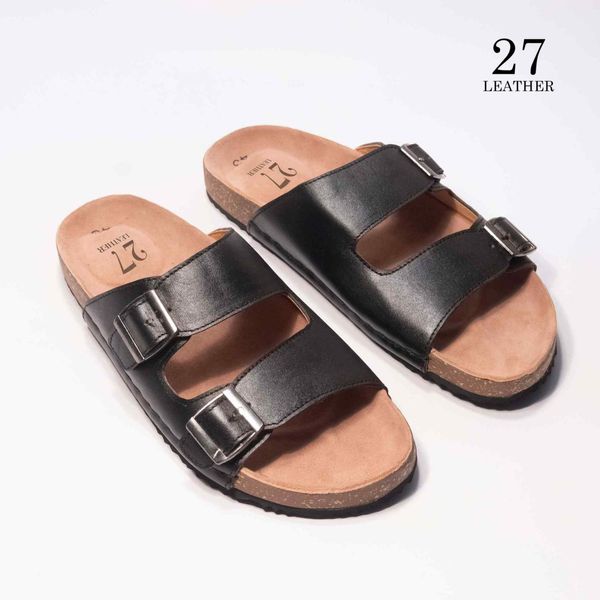 Arizona Premium Leather Sandal(Black)