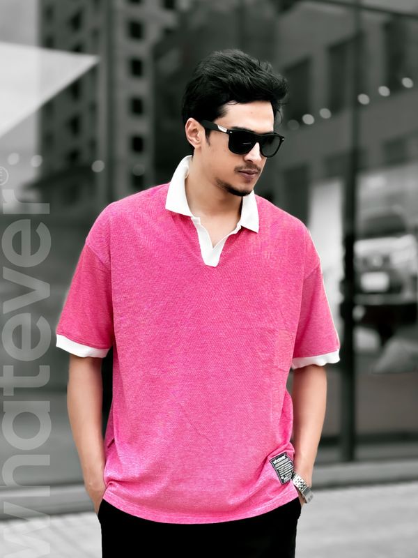 OLD MONEY PK WASH POLO (Light Red)