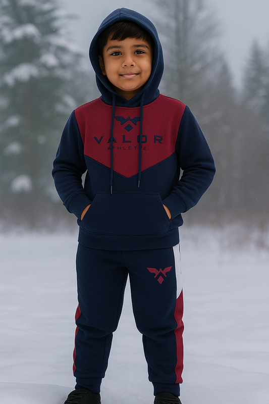 Kids Hoddie Set V Contrast - Image 3