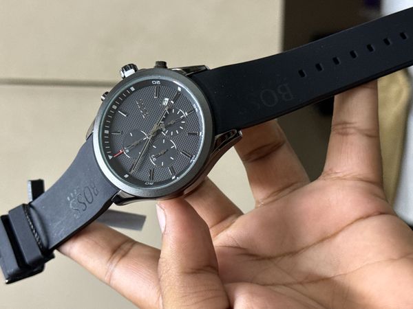 BOSS BLACK FIBER BELT CHRONO