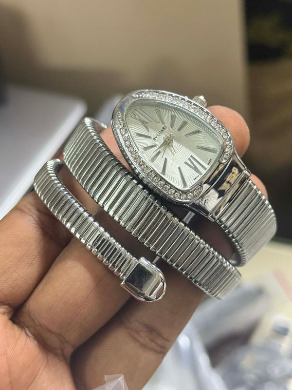 BVLGARI SNAKE SILVER BODY WHITE DIAL