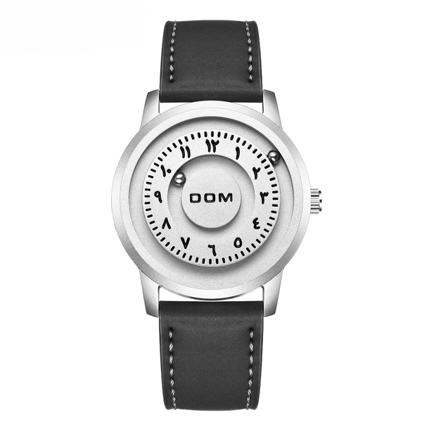 DOM 1769 Solar System Magnetic Watch - Silver Black