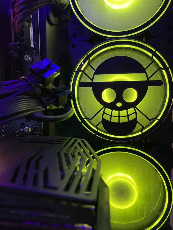 One Piece Logo Pc Fan Grill